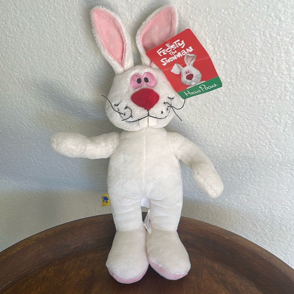 Rare Frosty The Snowman Hocus Pocus Bunny Rabbit Build a Bear Plush Stuffed 10”